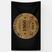 Gepersonaliseerde  verjaardagsgeschenken spandoek (Verticaal)