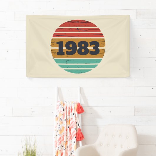 Gepersonaliseerde  verjaardagsgeschenken spandoek (Insitu)