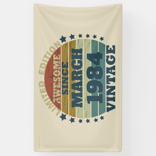 Gepersonaliseerde  verjaardagsgeschenken spandoek (Verticaal)