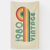 Gepersonaliseerde  verjaardagsgeschenken spandoek (Verticaal)