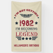 Gepersonaliseerde verjaardagsgeschenken spandoek (Verticaal)