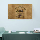 Gepersonaliseerde verjaardagsgeschenken spandoek (Beurs)