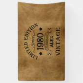 Gepersonaliseerde verjaardagsgeschenken spandoek (Verticaal)