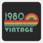 Gepersonaliseerde  verjaardagsgeschenken vierkante sticker (Voorkant)