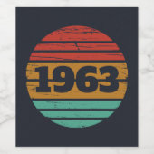 Gepersonaliseerde  verjaardagsgeschenken wijn etiket (Enkel label)