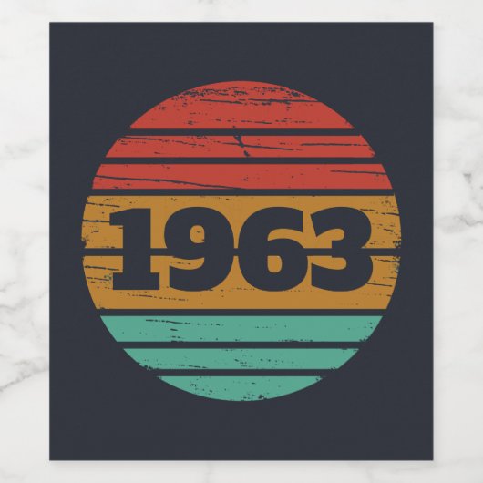 Gepersonaliseerde  verjaardagsgeschenken wijn etiket (Enkel label)