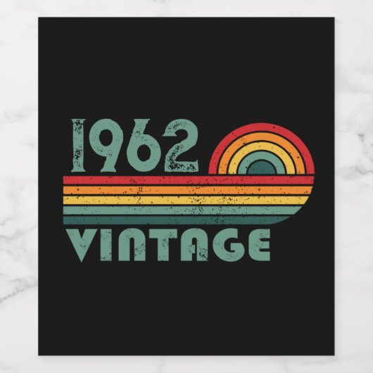 Gepersonaliseerde  verjaardagsgeschenken wijn etiket (Enkel label)