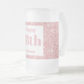  gepersonaliseerde verjaardagsglas mok cadeau 18e (Voorkant rechts)