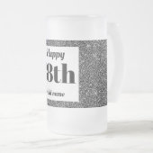  gepersonaliseerde verjaardagsglas mok cadeau 18e (Voorkant rechts)