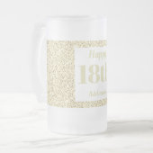  gepersonaliseerde verjaardagsglas mok cadeau 18e (Voorkant links)