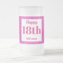  gepersonaliseerde verjaardagsglas mok cadeau 18e