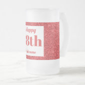  gepersonaliseerde verjaardagsglas mok cadeau 18e (Voorkant rechts)