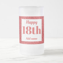  gepersonaliseerde verjaardagsglas mok cadeau 18e