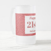  gepersonaliseerde verjaardagsglas mok cadeau 21st (Voorkant links)