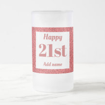  gepersonaliseerde verjaardagsglas mok cadeau 21st