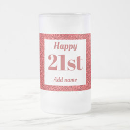  gepersonaliseerde verjaardagsglas mok cadeau 21st