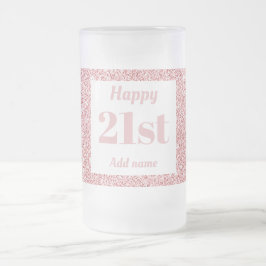  gepersonaliseerde verjaardagsglas mok cadeau 21st