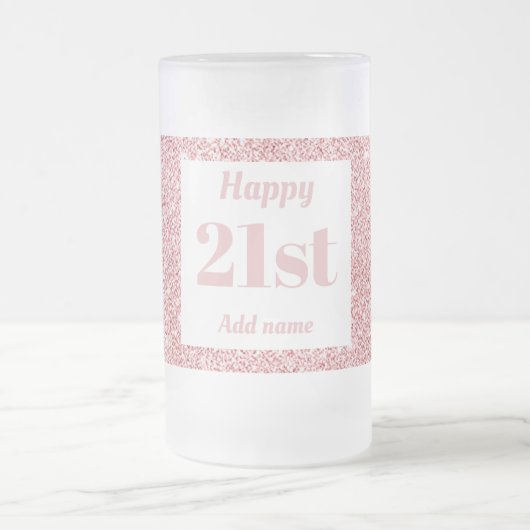  gepersonaliseerde verjaardagsglas mok cadeau 21st (Center)