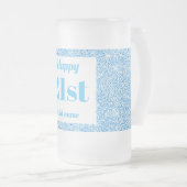  gepersonaliseerde verjaardagsglas mok cadeau 21st (Voorkant rechts)