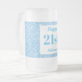  gepersonaliseerde verjaardagsglas mok cadeau 21st (Voorkant links)