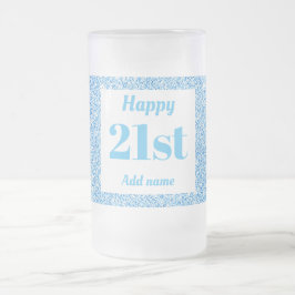 gepersonaliseerde verjaardagsglas mok cadeau 21st