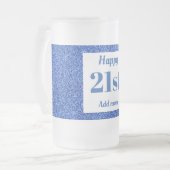  gepersonaliseerde verjaardagsglas mok cadeau 21st (Voorkant links)