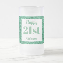  gepersonaliseerde verjaardagsglas mok cadeau 21st