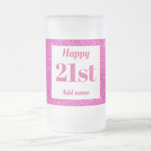  gepersonaliseerde verjaardagsglas mok cadeau 21st