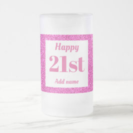  gepersonaliseerde verjaardagsglas mok cadeau 21st