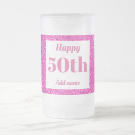  gepersonaliseerde verjaardagsglas mok cadeau 50e