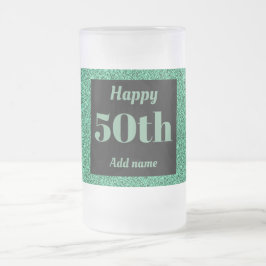  gepersonaliseerde verjaardagsglas mok cadeau 50e