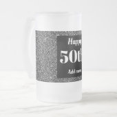  gepersonaliseerde verjaardagsglas mok cadeau 50e (Voorkant links)