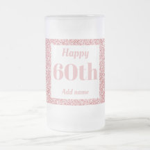 gepersonaliseerde verjaardagsglas mok cadeau 60e
