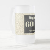  gepersonaliseerde verjaardagsglas mok cadeau 60e (Voorkant links)