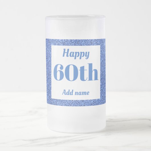  gepersonaliseerde verjaardagsglas mok cadeau 60e (Center)