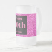  gepersonaliseerde verjaardagsglas mok cadeau 60e (Voorkant rechts)