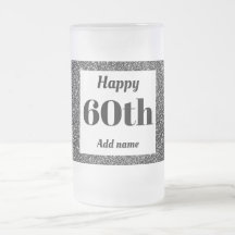 gepersonaliseerde verjaardagsglas mok cadeau 60e