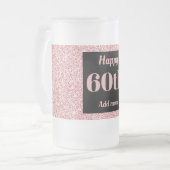  gepersonaliseerde verjaardagsglas mok cadeau 60e (Voorkant links)