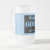  gepersonaliseerde verjaardagsglas mok cadeau 60e (Voorkant links)