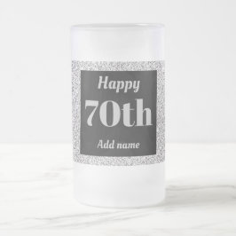  gepersonaliseerde verjaardagsglas mok cadeau 70e
