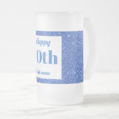  gepersonaliseerde verjaardagsglas mok cadeau 70e (Voorkant rechts)