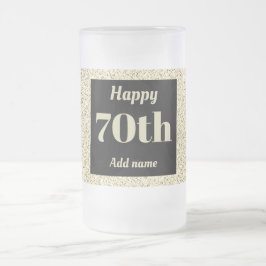  gepersonaliseerde verjaardagsglas mok cadeau 70e