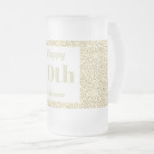  gepersonaliseerde verjaardagsglas mok cadeau 70e (Voorkant rechts)
