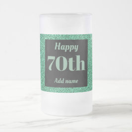  gepersonaliseerde verjaardagsglas mok cadeau 70e