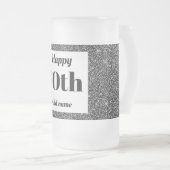  gepersonaliseerde verjaardagsglas mok cadeau 70e (Voorkant rechts)