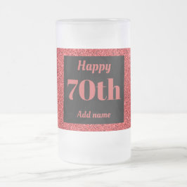  gepersonaliseerde verjaardagsglas mok cadeau 70e