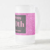  gepersonaliseerde verjaardagsglas mok cadeau 70e (Voorkant rechts)