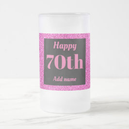  gepersonaliseerde verjaardagsglas mok cadeau 70e