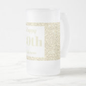 gepersonaliseerde verjaardagsglas mok cadeau 80e (Voorkant rechts)