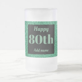  gepersonaliseerde verjaardagsglas mok cadeau 80e